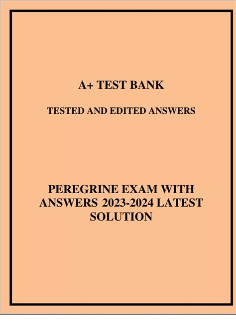 peregrine mba exam answers